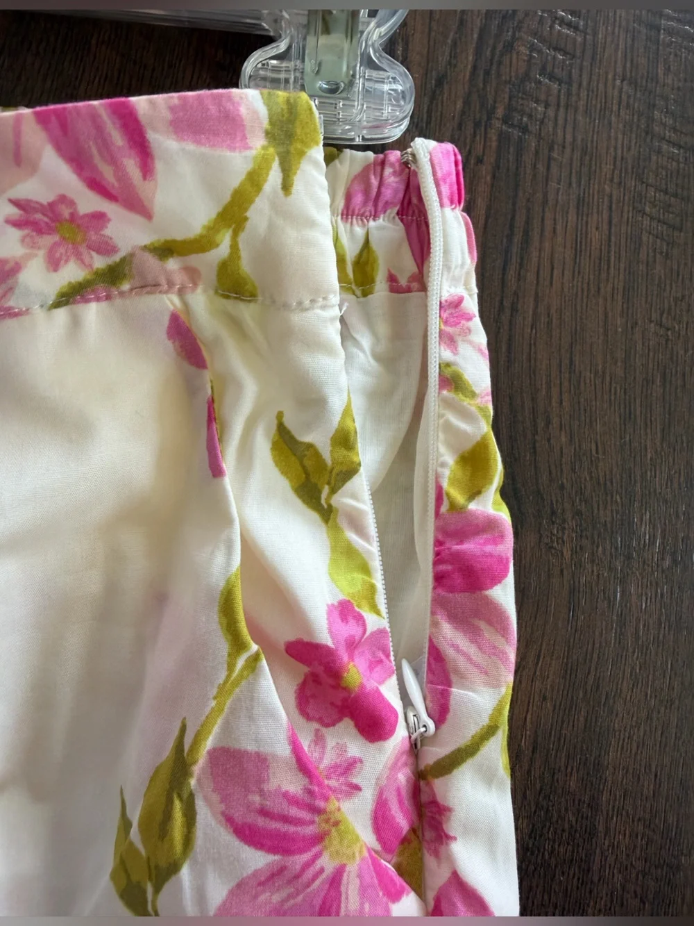 NWT HYFVE Wide Leg Apron Tank Set Delicate Blossom Floral Pink Green Ivory Small